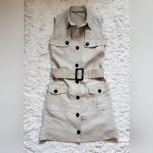 Safari Sleeveless Vest Dress (ZARA Women)